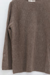 SWAYING 25 Fall/Winter Collection: Crew Neck Yak Wool Sweater SW-SW25AW1T39C2S2-HZ (Gray-Brown)